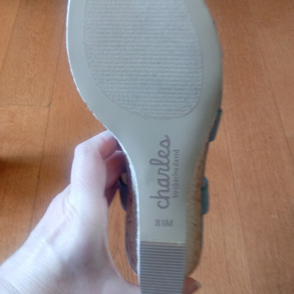 ❇ NIB ❇ Charles by Charles David Muted Blue Layne Espadrille Wedges, Size 8.5 - Picture 8 of 14